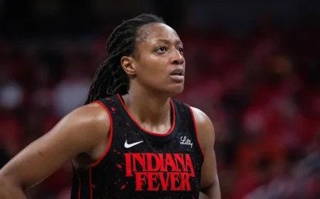 WNBA Playoffs Drama Fever’s Kelsey Mitchell Exits Game 5 Against Aces with Suspected Knee Injury