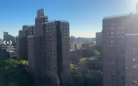 Explosive Incident in Mott Haven Captured on Video as Debris Scatters Across Building Entrance
