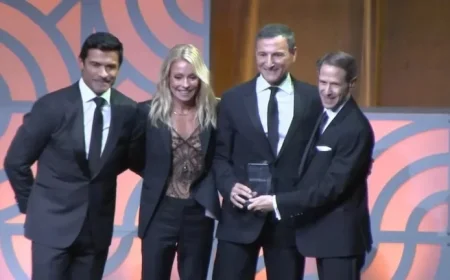 Michael Gelman of Live with Kelly and Mark Celebrated at Broadcasting and Cable Hall of Fame Awards in New York City