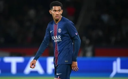 PSG Starting Lineup Against Barcelona in Champions League Features Mbaye and Mayulu
