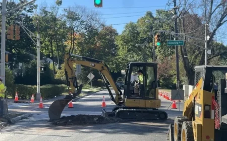 Daytime Closures on Valley Street from October 1-17 for NJ American Water Line Construction
