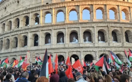 Rome Protests Against Flotilla Thousands Mobilize from Colosseum in Massive March