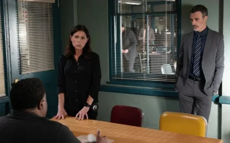 Law & Order Exclusive Maura Tierney and Reid Scott Discuss Brady’s Return Riley’s Brother Interrogation Insights and More