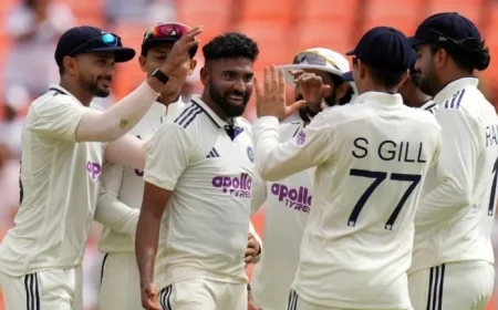 India vs West Indies 1st Test Siraj’s Wobble-Seam Magic Ignites Ahmedabad Crowd