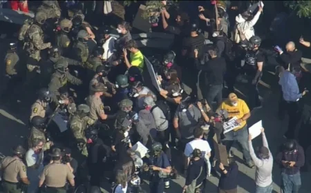 Live Updates: DHS Secretary Kristi Noem and BP Commander Greg Bovino on Roof During Broadview ICE Facility Protest in Chicago