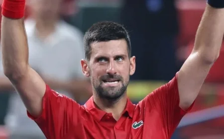 Djokovic Triumphs as Shelton Falls in Shanghai Showdown