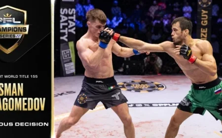 Usman Nurmagomedov Dominates to Secure PFL Lightweight World Title