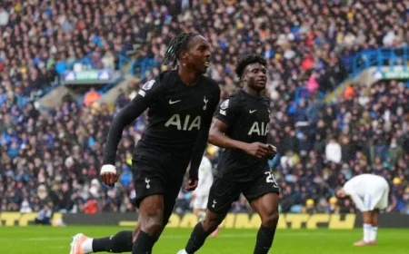 Tottenham Spurs Triumph Over Leeds United with a 2-1 Victory Securing a Strong Position