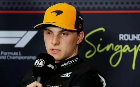 Oscar Piastri Astonished by Mercedes Securing Pole in Singapore Qualifying as Lando Norris Concedes McLaren Fell Short