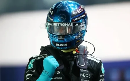 George Russell Secures Singapore GP Pole Position Surpassing Max Verstappen and Oscar Piastri