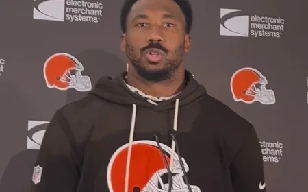 Myles Garrett Praises Rookie QB Dillon Gabriel: Insights from Browns Alpha Dawg by Mary Kay Cabot