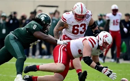 Nebraska Cornhuskers Face Off Against Michigan State Spartans in Exciting Football Showdown