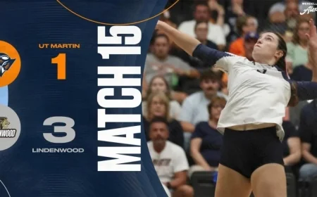 Skyhawks’ Valiant Effort Ends in Four-Set Defeat Against Lindenwood