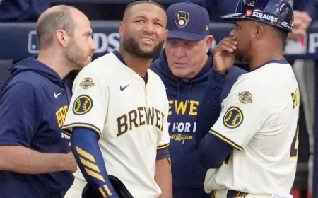 Milwaukee Brewers Star OF Jackson Chourio Exits Game 1 Victory