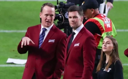 Tom Brady and Peyton Manning Reveal Their Ultimate Mt. Rushmore of Wide Receivers