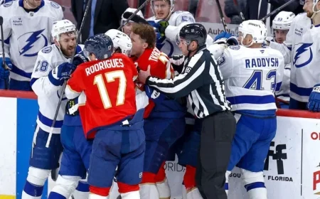 Panthers and Lightning Clash Leads to 13 Ejections in Thrilling Exhibition Match