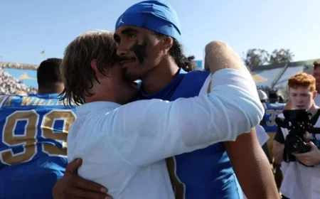 Rick Neuheisel Proudly Celebrates Son’s Play Calling in UCLA Triumph from CBS Studio