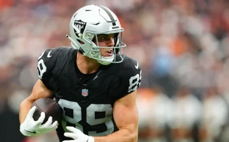 Raiders Anticipate Brock Bowers Will Miss Today’s Game Against Colts