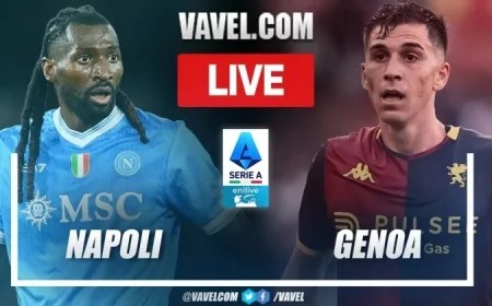 Napoli vs Genoa Live Score Updates in Exciting Serie A Clash