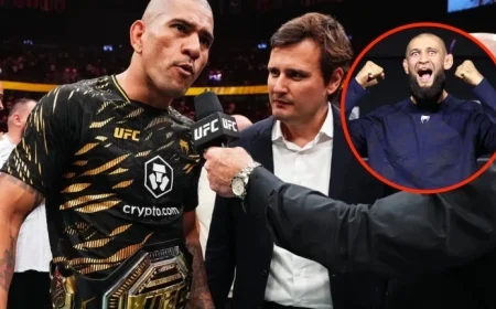 Alex Pereira Reacts to Khamzat Chimaev’s Surprise Callout After UFC 320 Title Victory