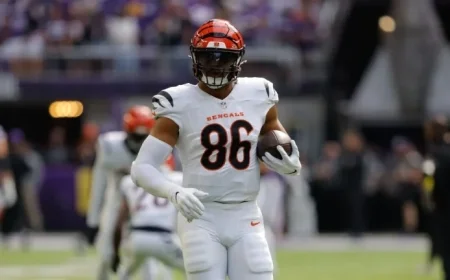 Bengals TE Noah Fant Set to Return Against Lions After Concussion Recovery