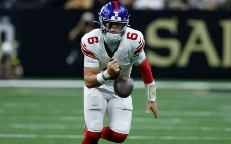 Jaxson Dart Accepts Responsibility for Turnovers in Giants’ Defeat Against Saints