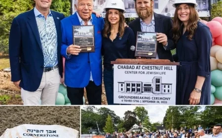 Robert Kraft Generously Funds New Chabad Center in Massachusetts