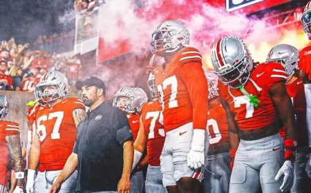Ohio State Holds Strong at No 1 in AP Top 25 as Texas and Penn State Drop Out