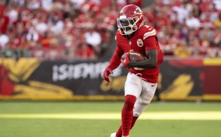 Chiefs WR Xavier Worthy Questionable for Monday Night Football Matchup