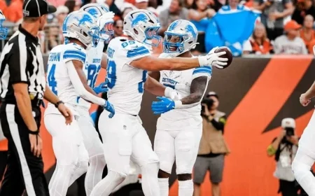 Detroit Lions Face Off Against Cincinnati Bengals This Sunday October 5