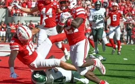 Huskers Triumph Over Michigan State Spartans 38-27 in Exciting Clash Report Card