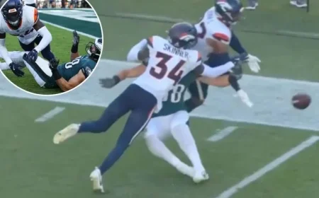 Fan Outrage Erupts Over Controversial No-Call in Broncos vs Eagles Showdown
