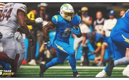 Omarion Hampton Placed on Injured Reserve Due to Ankle Injury