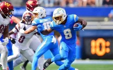 Chargers Announce Omarion Hampton’s Placement on Injured Reserve List