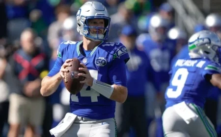 Sam Darnold’s Stellar Play Overshadowed by Costly Interception in Seahawks Defensive Battle