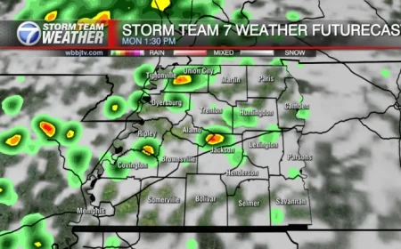 Rain Returns Monday with More Showers Expected Tuesday