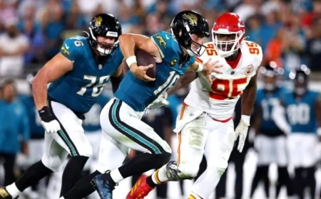 Chris Jones Caught Off Guard as Trevor Lawrence Scores Game-Winning Touchdown Run