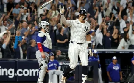Aaron Judge Smashes Three-Run Homer to Level Game 3 in Blue Jays vs Yankees ALDS Showdown