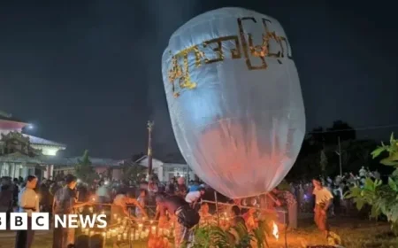 Myanmar Paragliding Attack on Buddhist Festival Leaves at Least 24 Dead