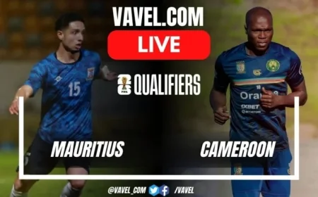 Live Score Updates Mauritius vs Cameroon in Thrilling 2026 World Cup Qualifiers Match