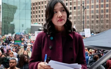 Wu Leads Prominent Anti-Trump Protest in Boston