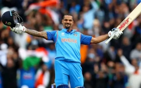 Shikhar Dhawan Boosts Whiterock Warriors in Star-Studded Canada Super 60 League Addition