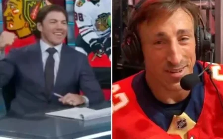 Brad Marchand Leaves T.J. Oshie Blushing in Live TV Moment