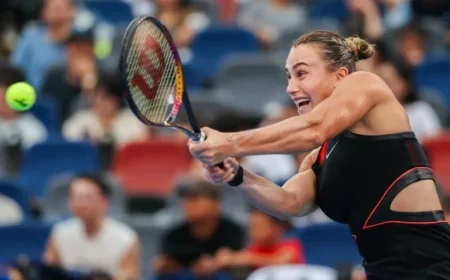 Sabalenka Stays Unbeaten in Wuhan With Comeback Victory Over Sramkova