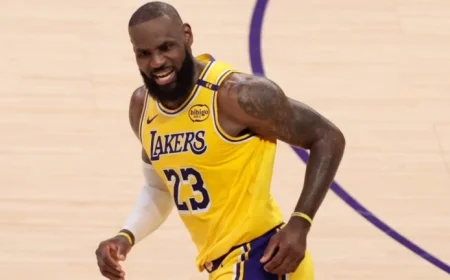 LeBron James of the Lakers to Miss NBA Preseason Due to Glute Nerve Issue