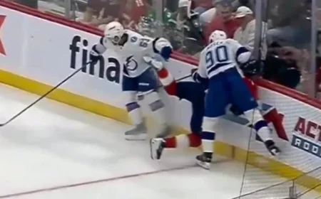 Swiss Player at Center of Chaos as NHL Test Game Spirals Out of Control