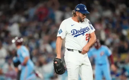 Kershaw Struggles in Painful Eighth Inning During Game 3 Loss