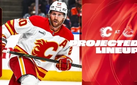 Flames vs Canucks Projected Lineup Revealed for Anticipated Matchup