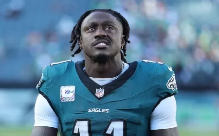 Eagles Star A.J. Brown Achieves Goal but Team Falters Due to Jalen Hurts’ Inconsistent Performance