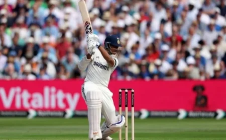 Yashasvi Jaiswal and Sai Sudarshan’s Unbeaten Stand Boosts India to 220/1 Against West Indies on Day 1 Tea in 2nd Test